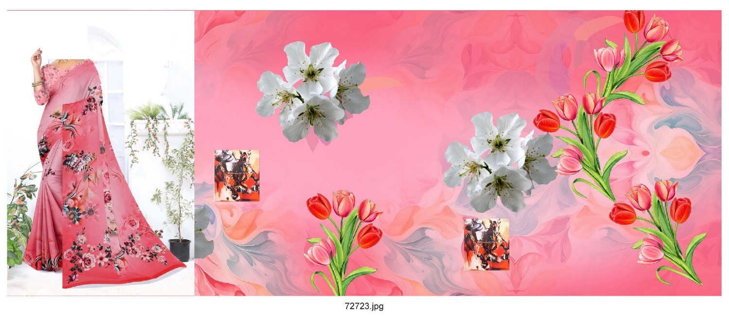 Abstract-Big-Flowe-Saree