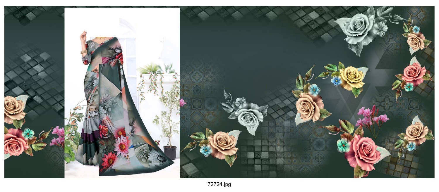 Abstract-Big-Flowe-Saree