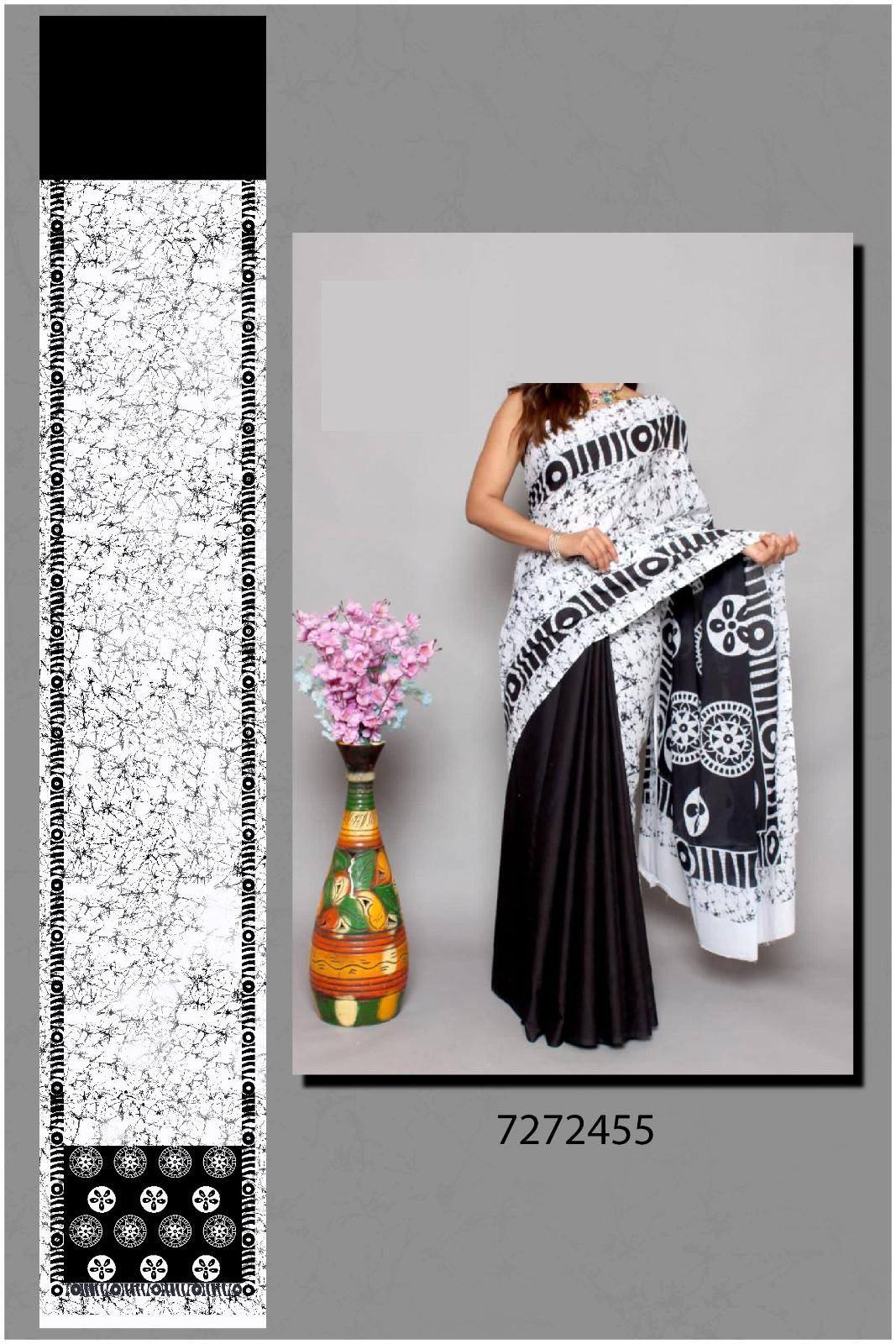 Treanding-Online-big-flower-saree
