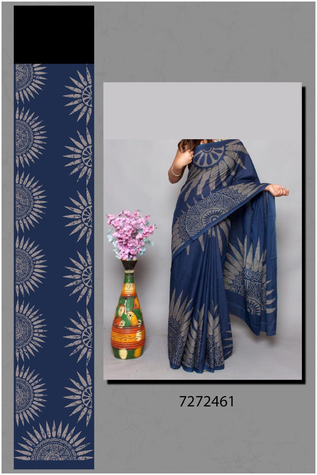 New-Drawing-Big-Flower-Treanding-Saree