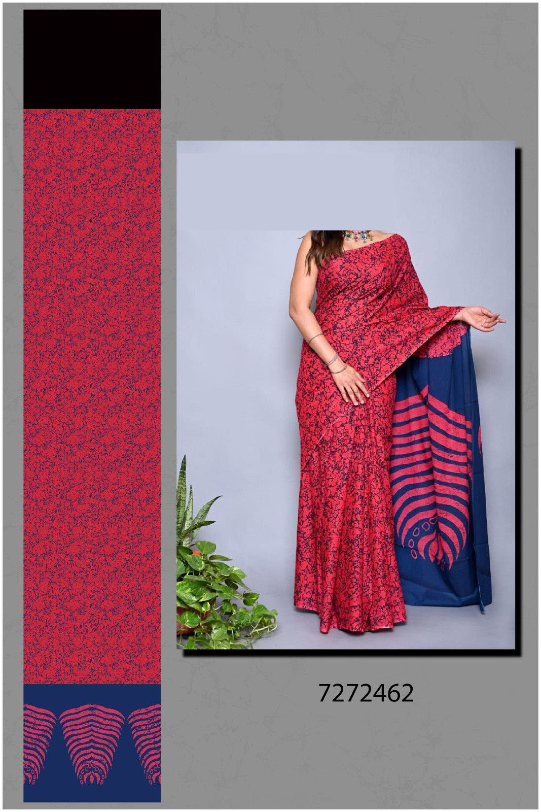 New-Drawing-Big-Flower-Treanding-Saree