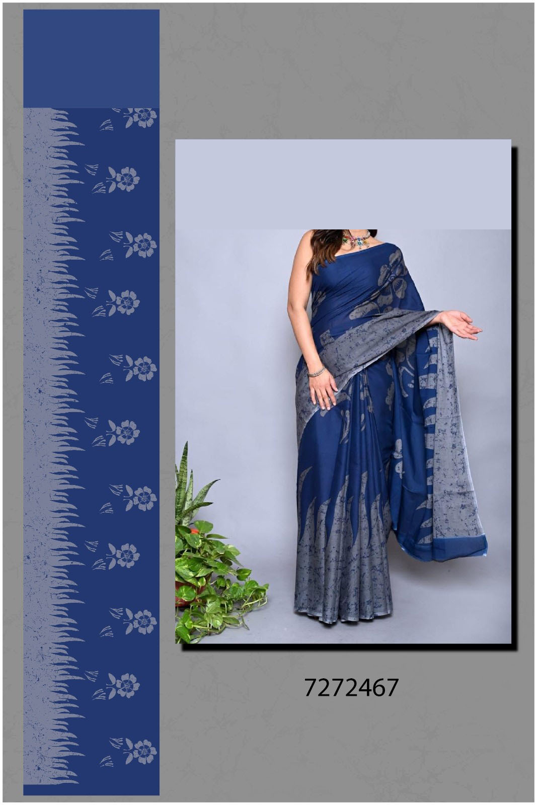 New-Drawing-Big-Flower-Treanding-Saree