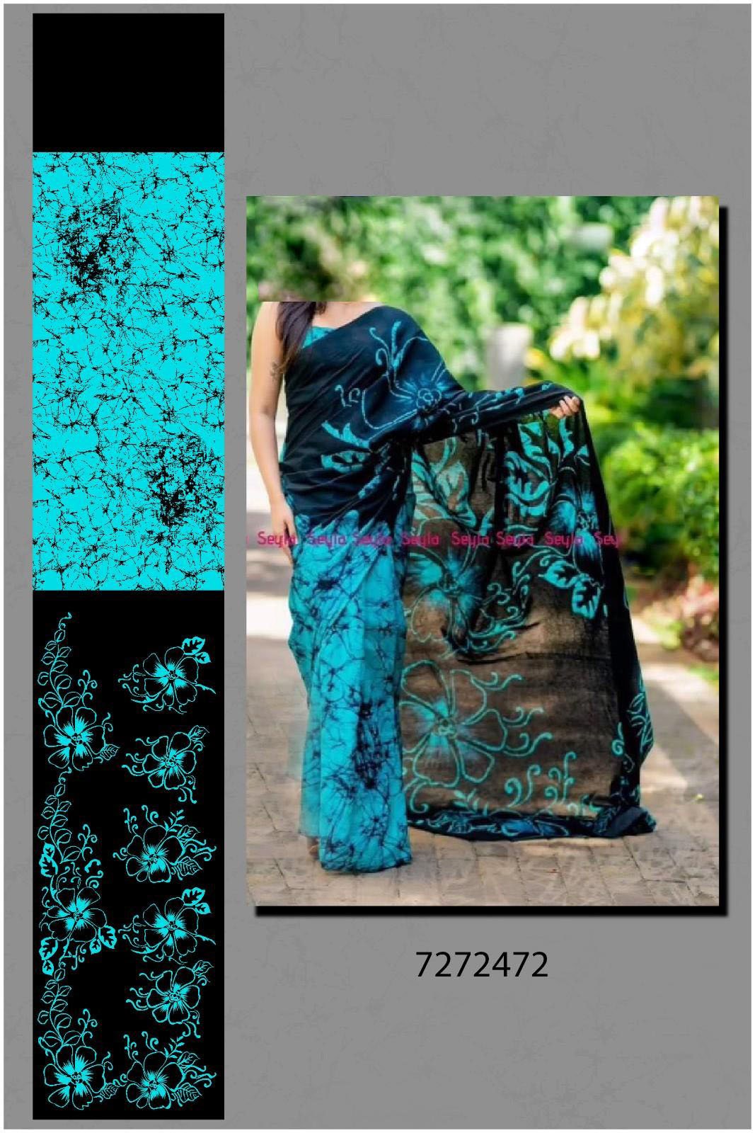 New-Drawing-Big-Flower-Treanding-Saree