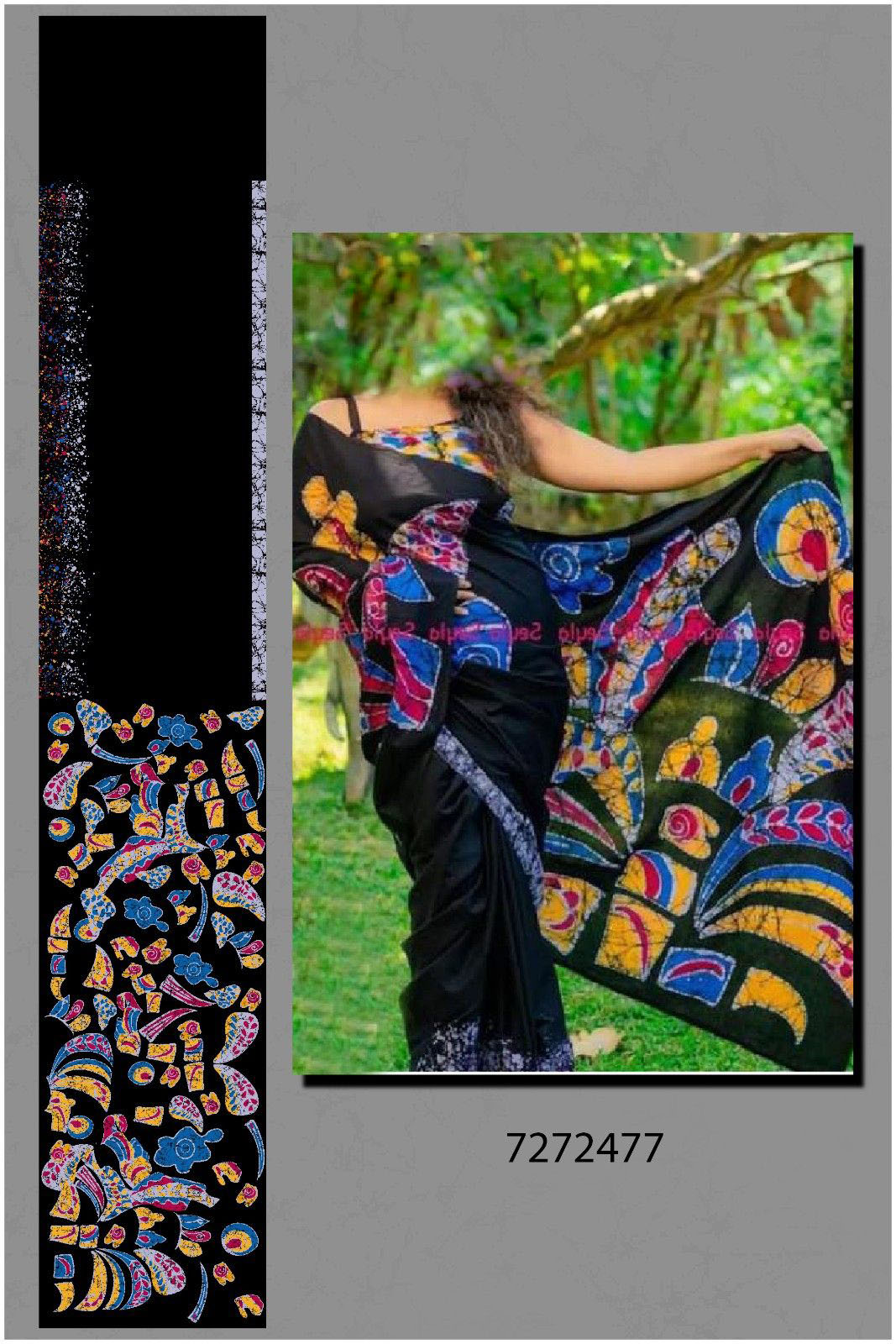 New-Drawing-Big-Flower-Treanding-Saree