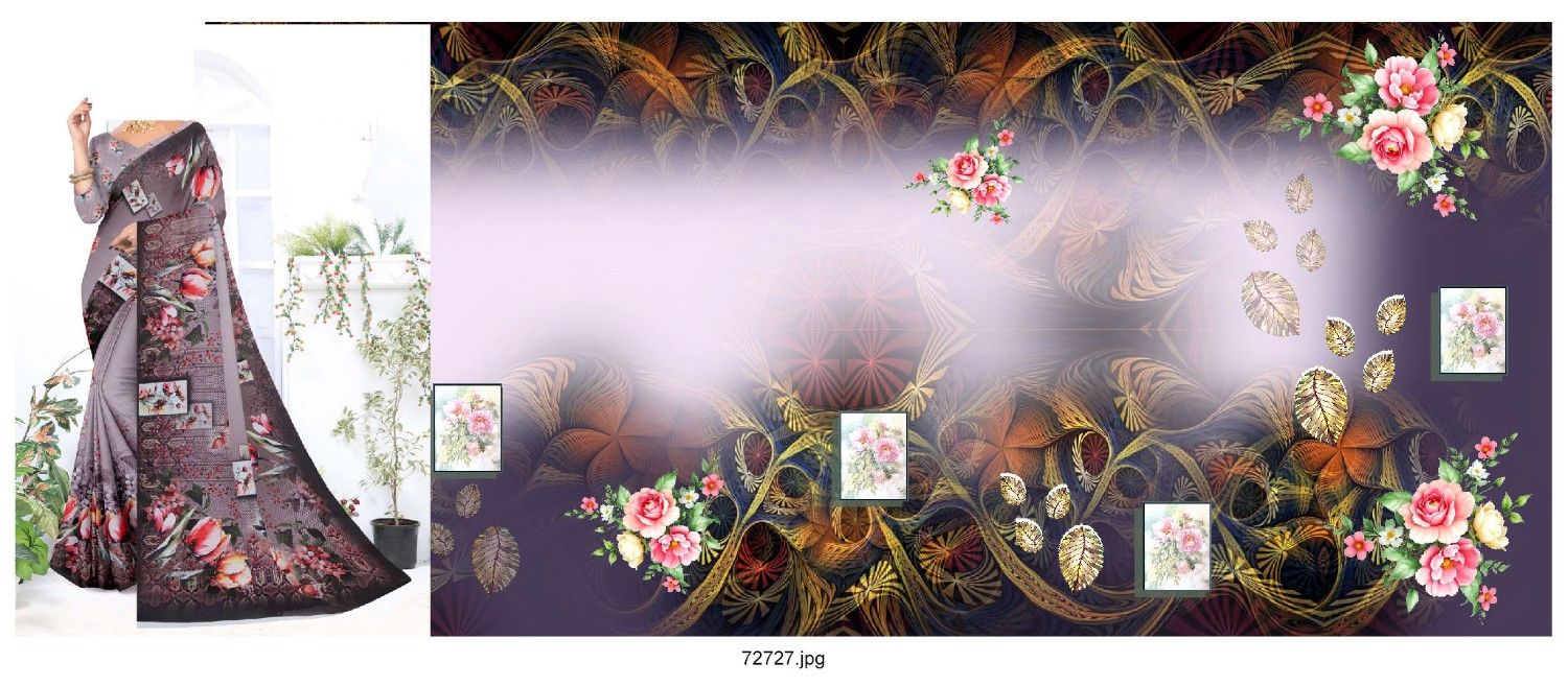 Abstract-Big-Flowe-Saree