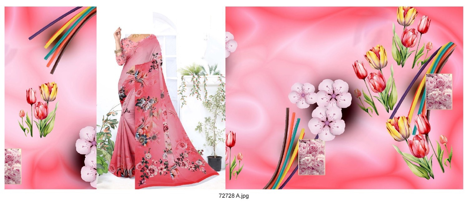 Abstract-Big-Flowe-Saree