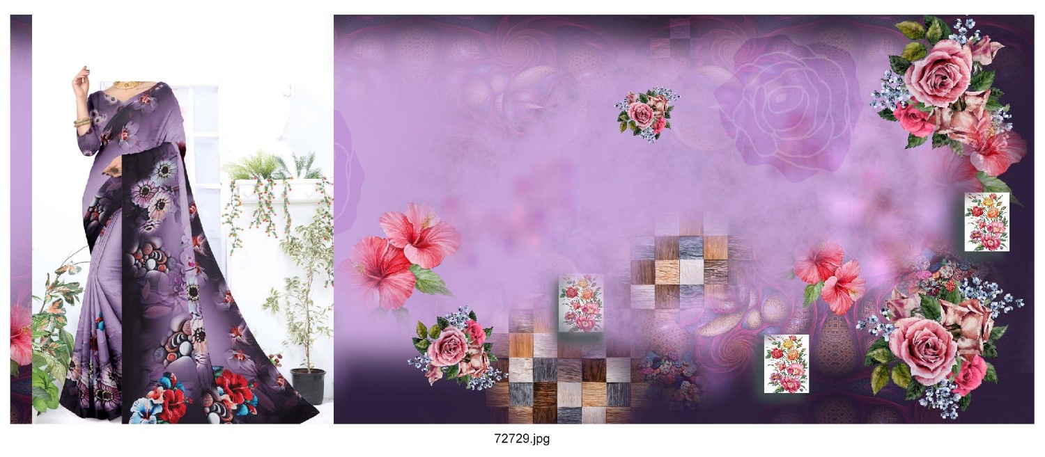 Abstract-Big-Flowe-Saree