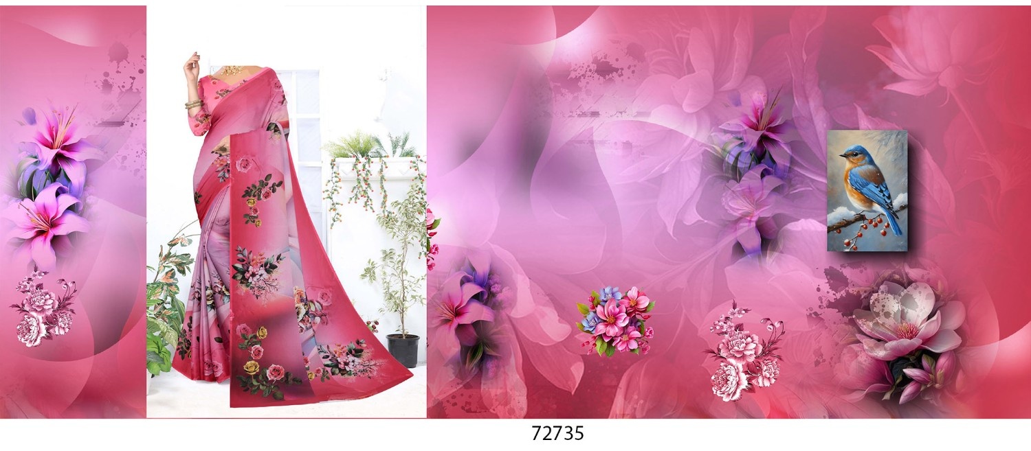 Abstract-Big-Flowe-Saree