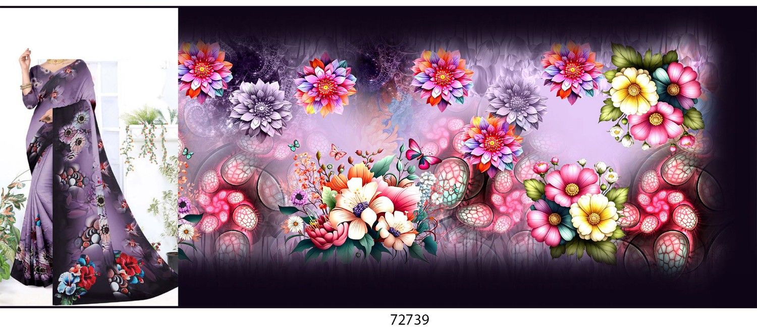 Abstract-Big-Flowe-Saree