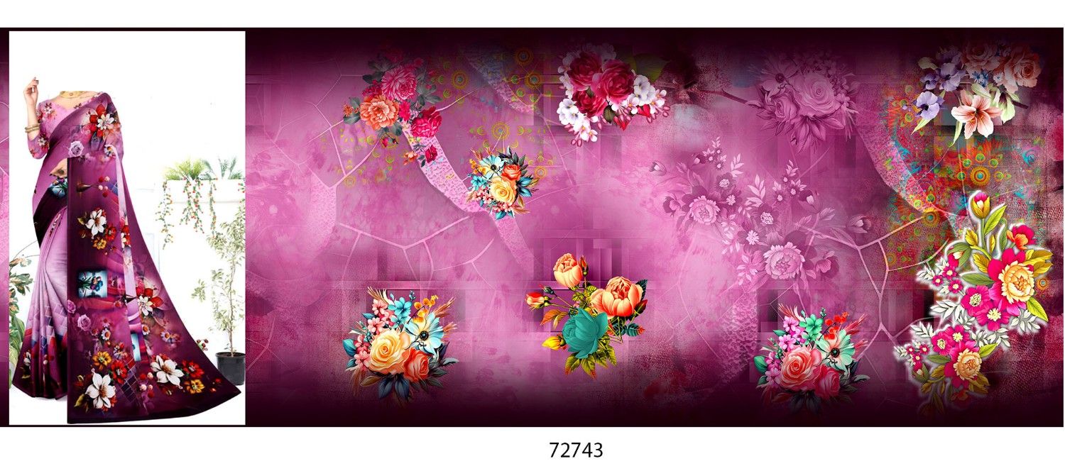 Abstract-Big-Flowe-Saree