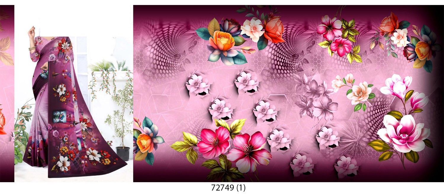 Abstract-Big-Flowe-Saree