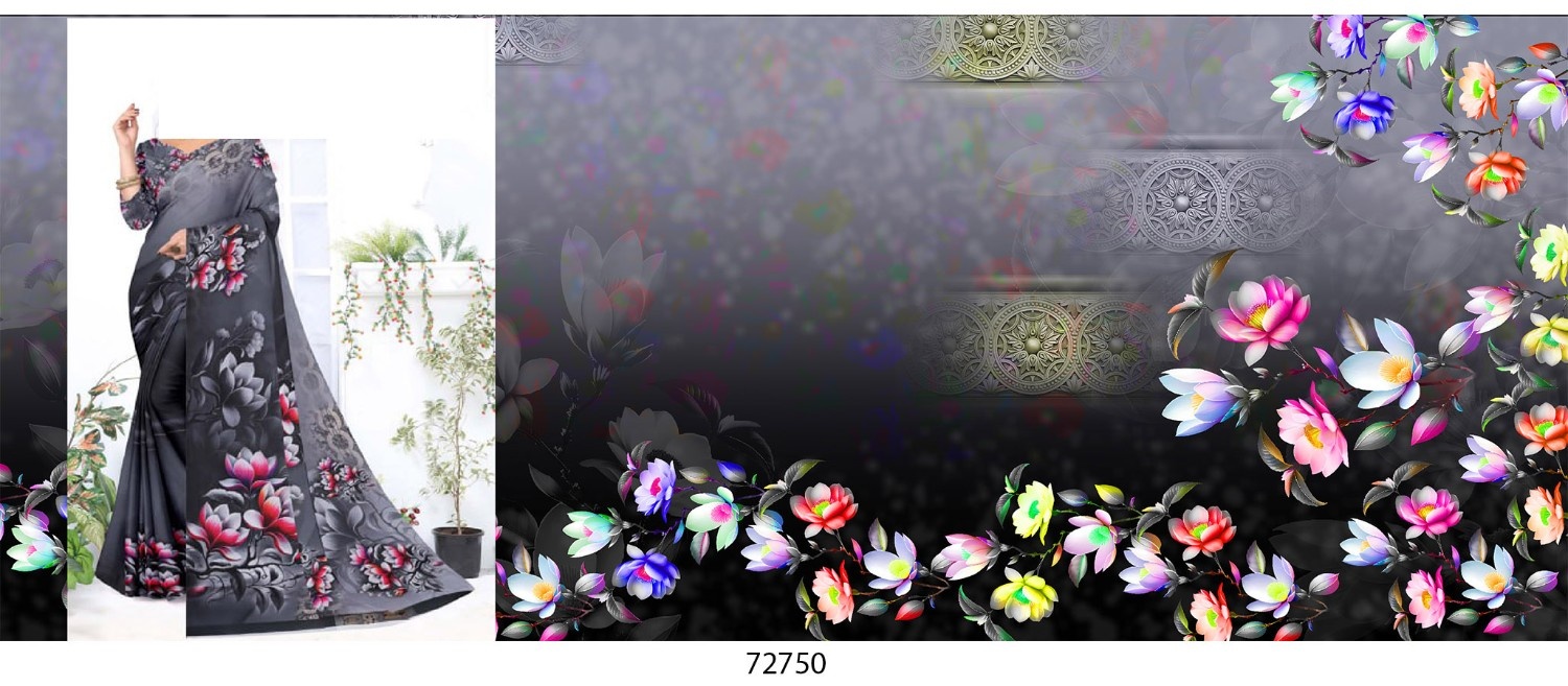 Abstract-Big-Flowe-Saree