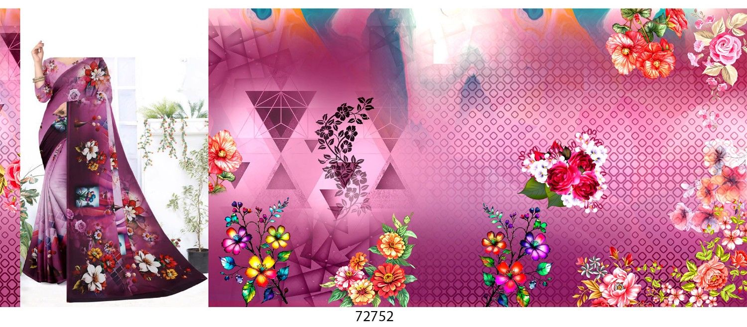 Abstract-Big-Flowe-Saree
