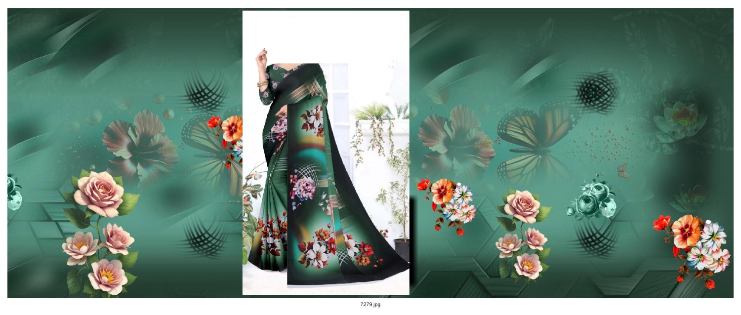 Abstract-Big-Flower-Saree