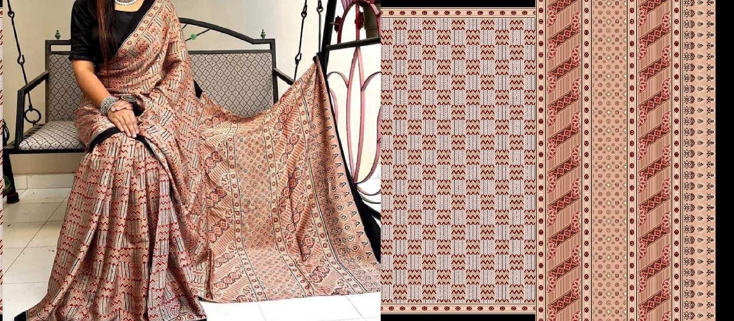 Ajrak-batik-saree-design