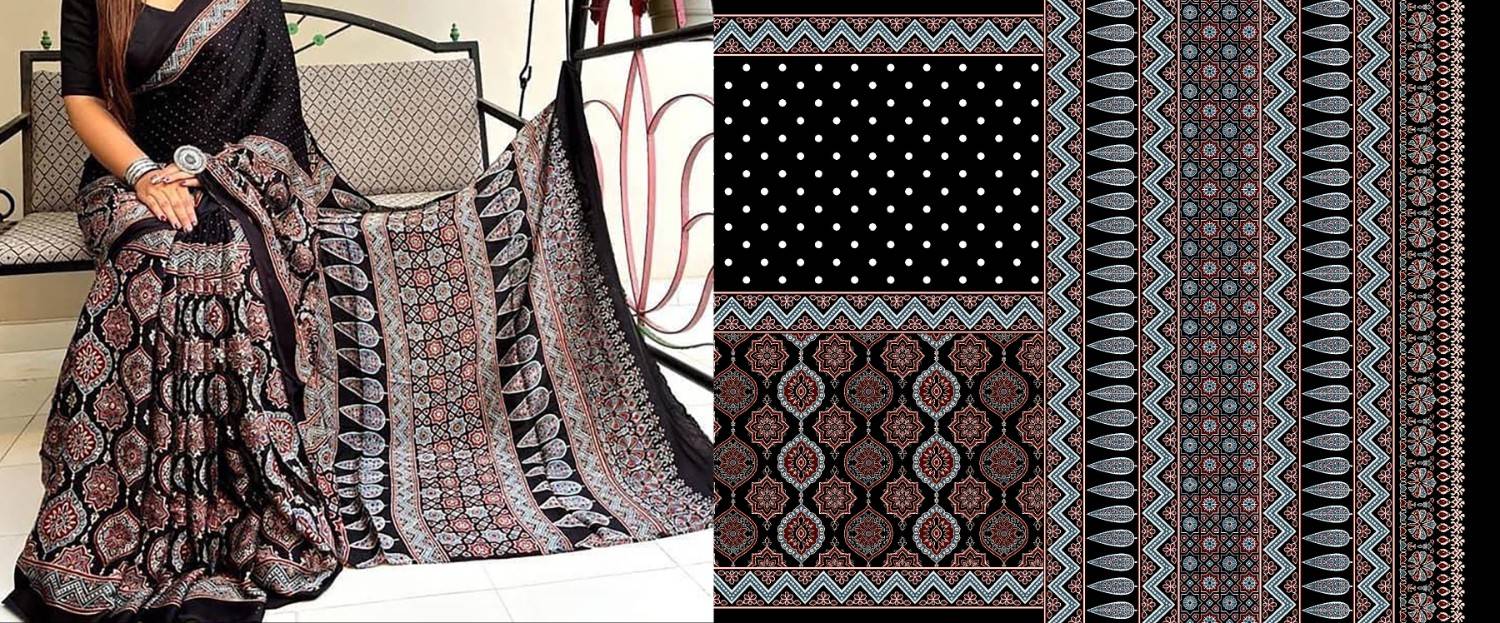 Ajrak-batik-saree-design