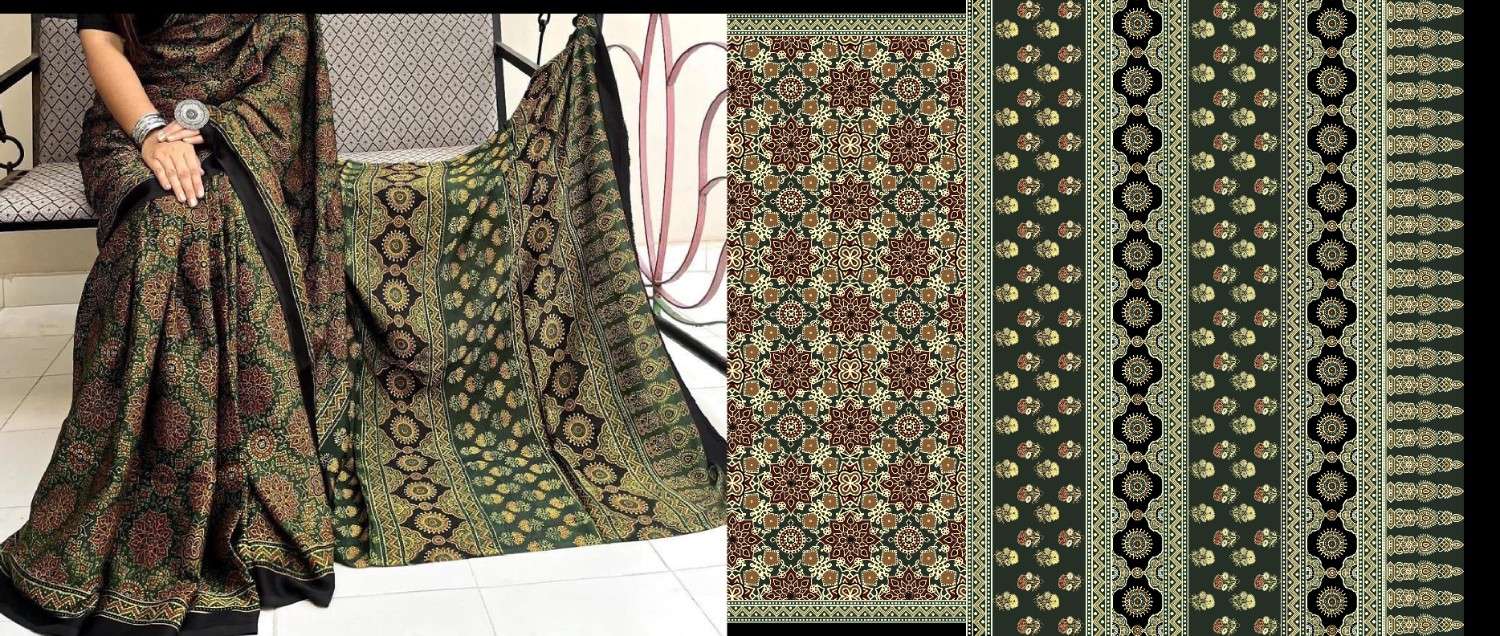 Ajrak-batik-saree-design