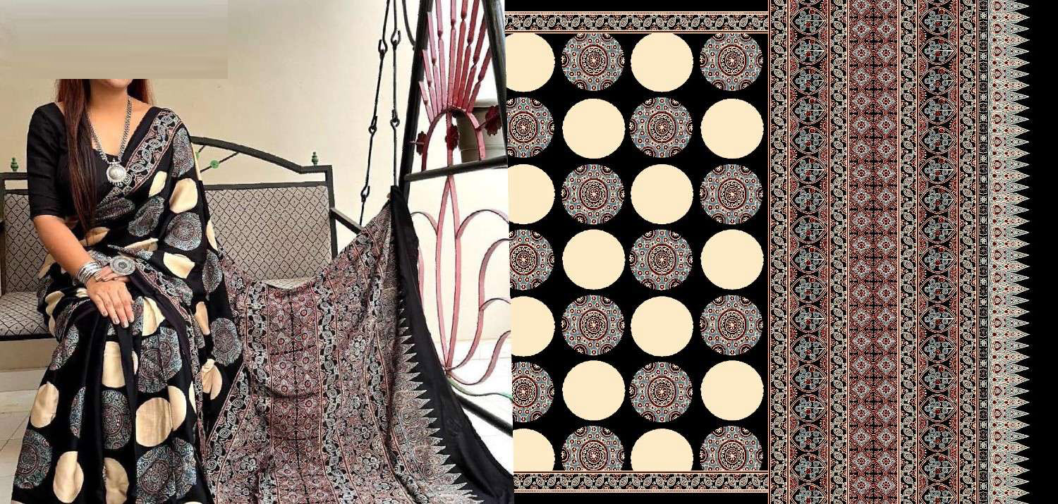Ajrak-batik-saree-design