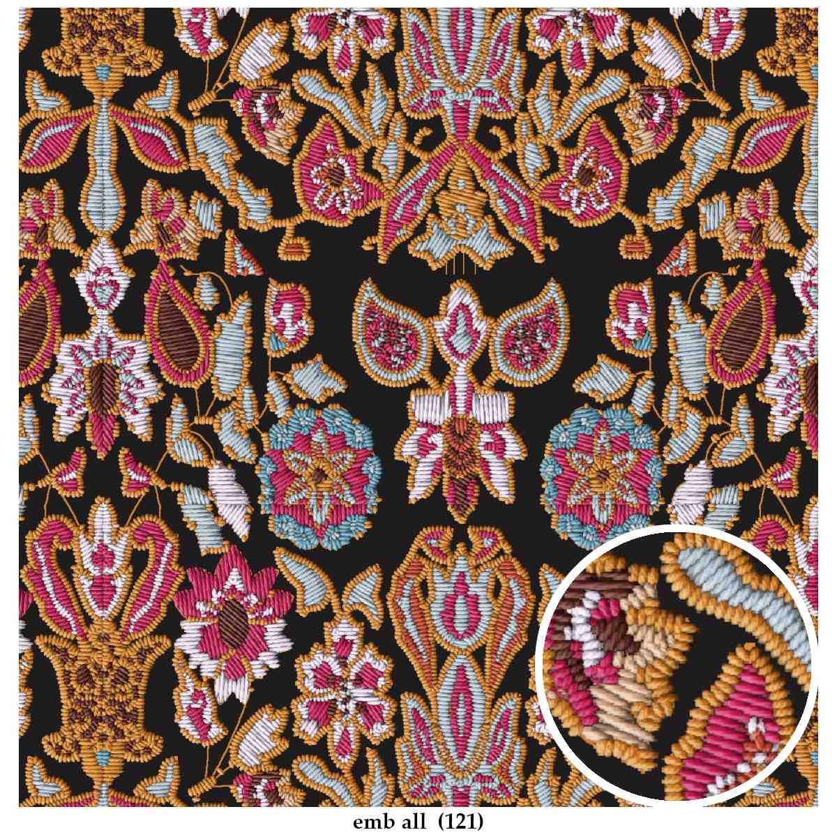 New-Embroidery-look-Big-Flower-Treanding-allover-design